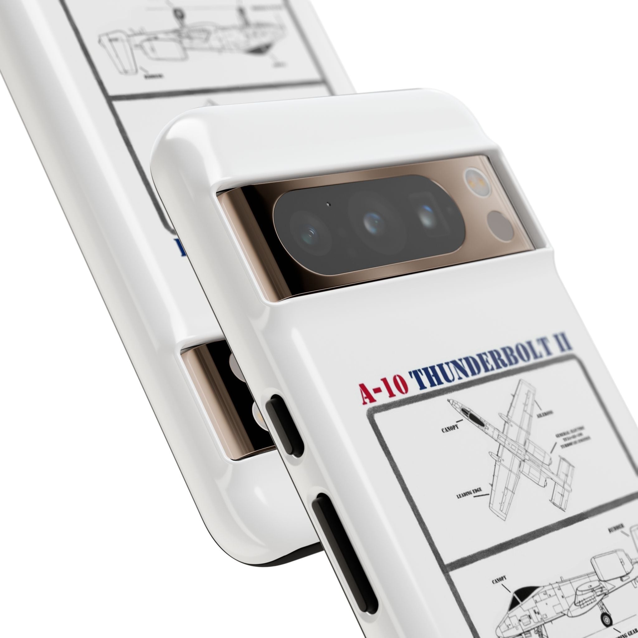 A-10 Thunderbolt Schematic edition phone case (USAF Colour-Way)