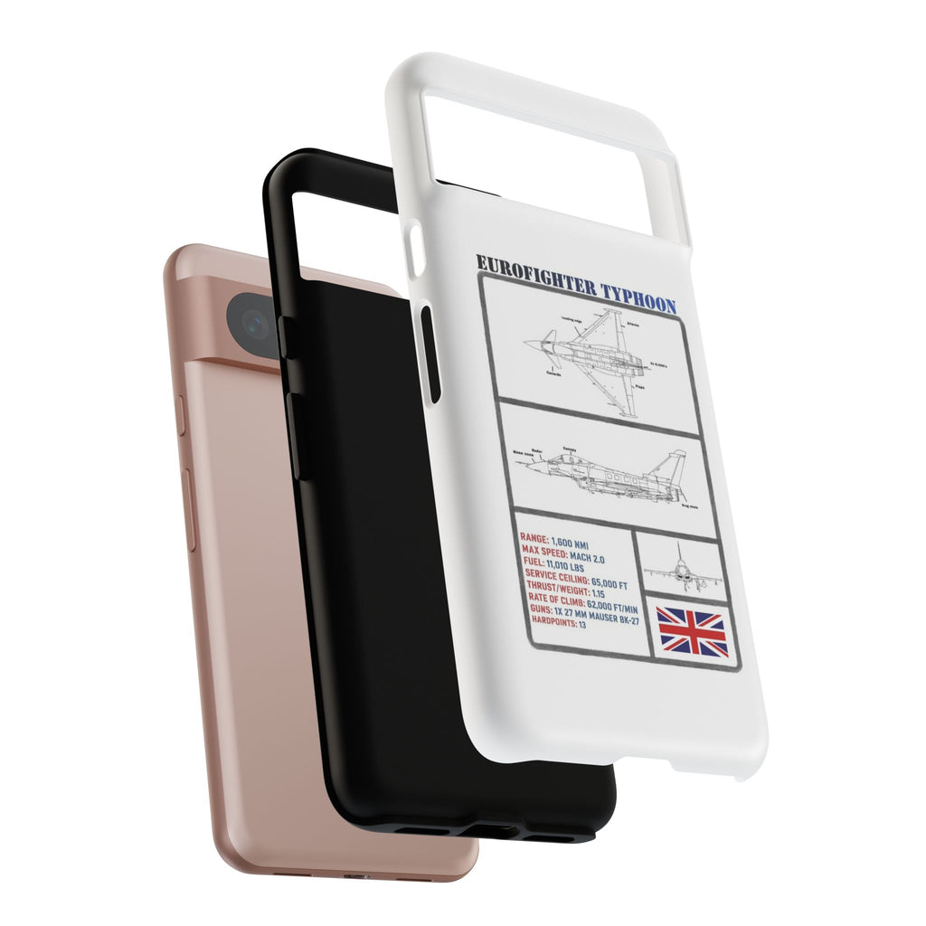Eurofighter typhoon Schematic edition phone case (RAF Colour-Way)