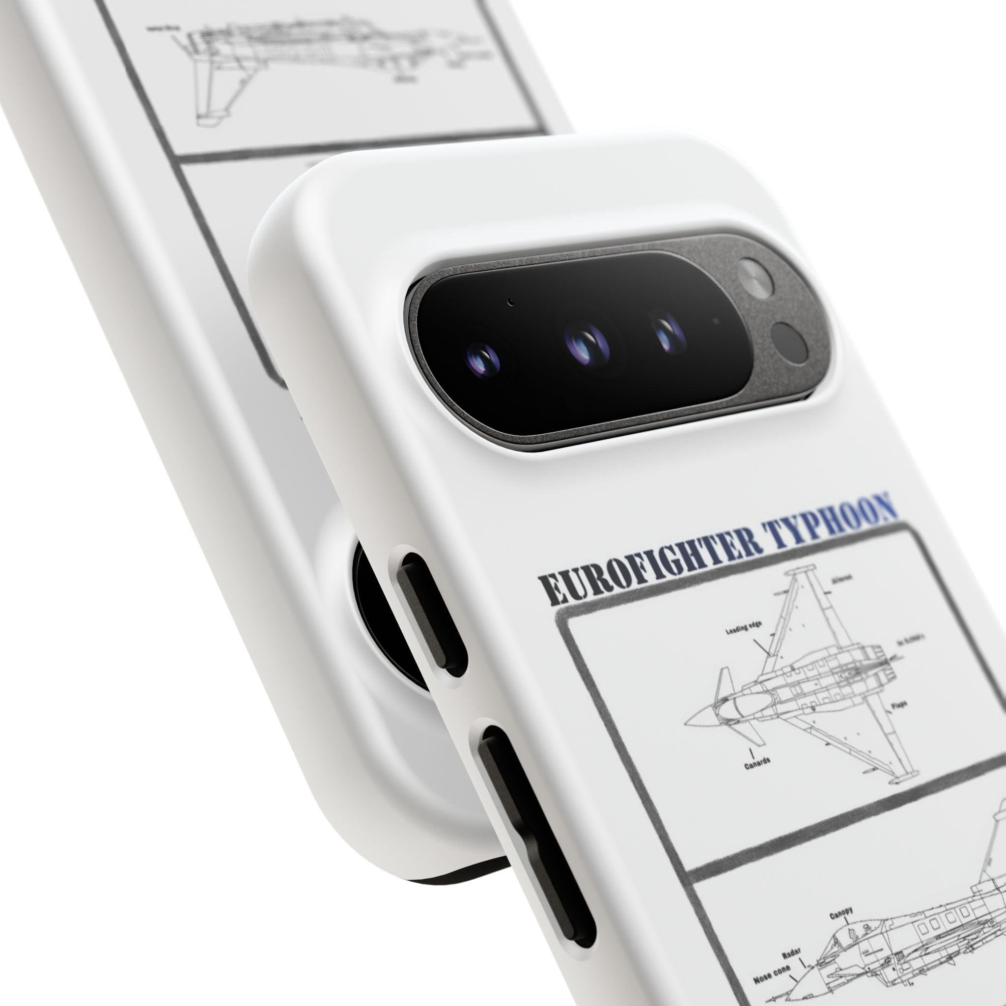 Eurofighter typhoon Schematic edition phone case (RAF Colour-Way)