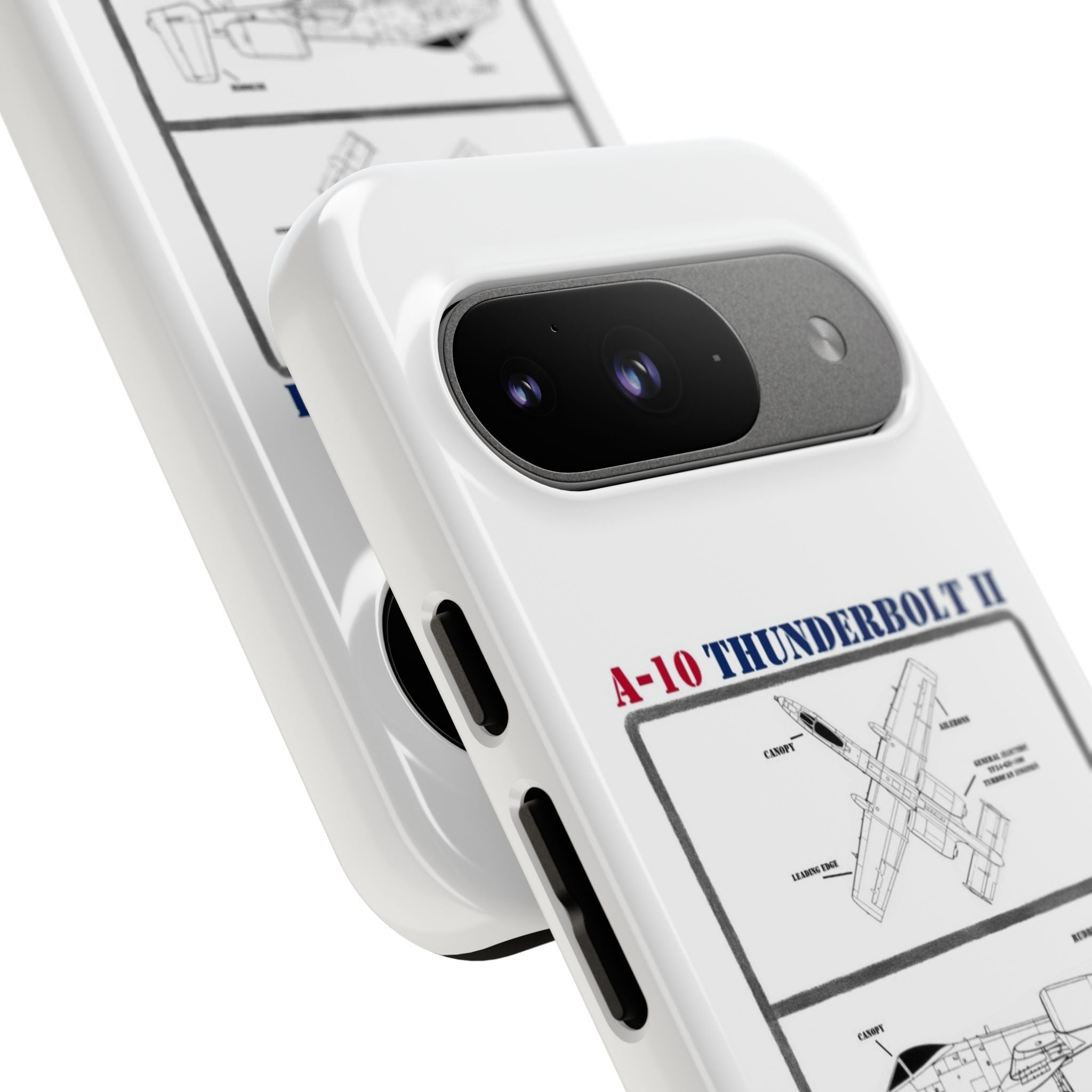 A-10 Thunderbolt Schematic edition phone case (USAF Colour-Way)