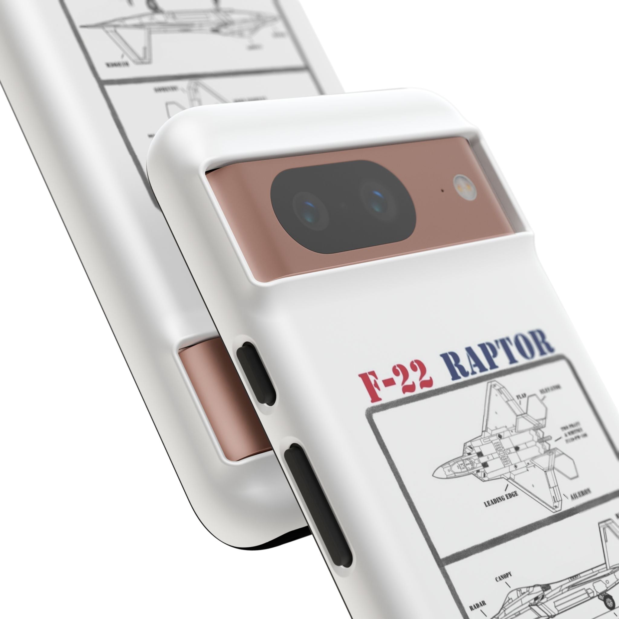 F-22 Raptor Schematic edition phone case (USAF Colour-Way)