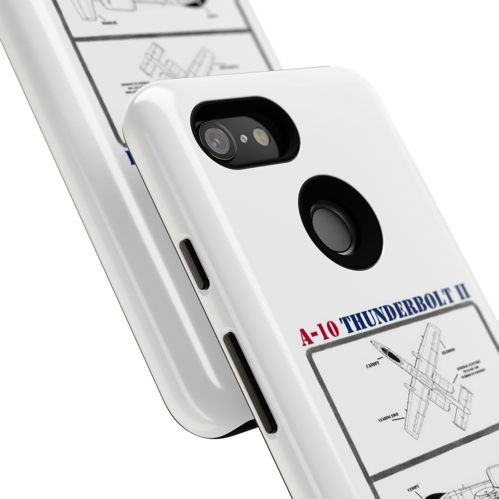 A-10 Thunderbolt Schematic edition phone case (USAF Colour-Way)