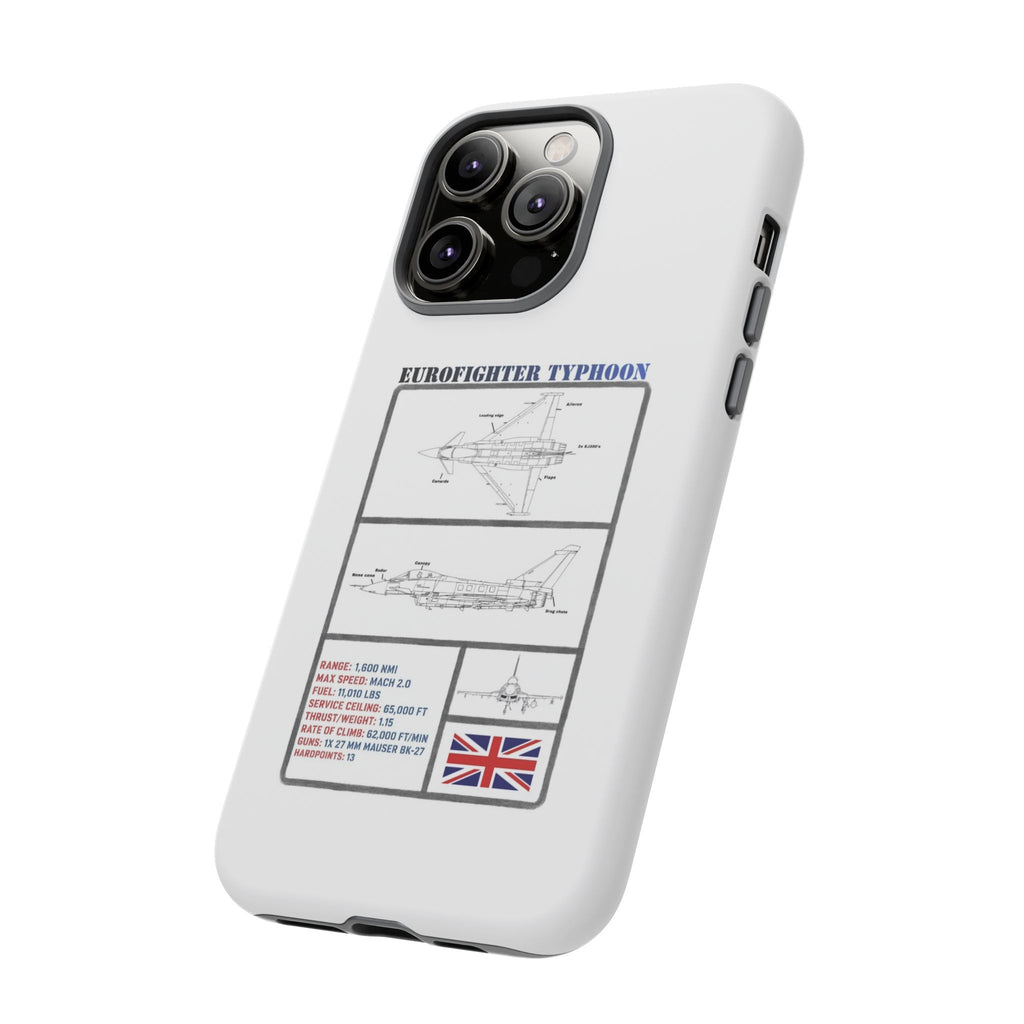 Eurofighter typhoon Schematic edition phone case (RAF Colour-Way)