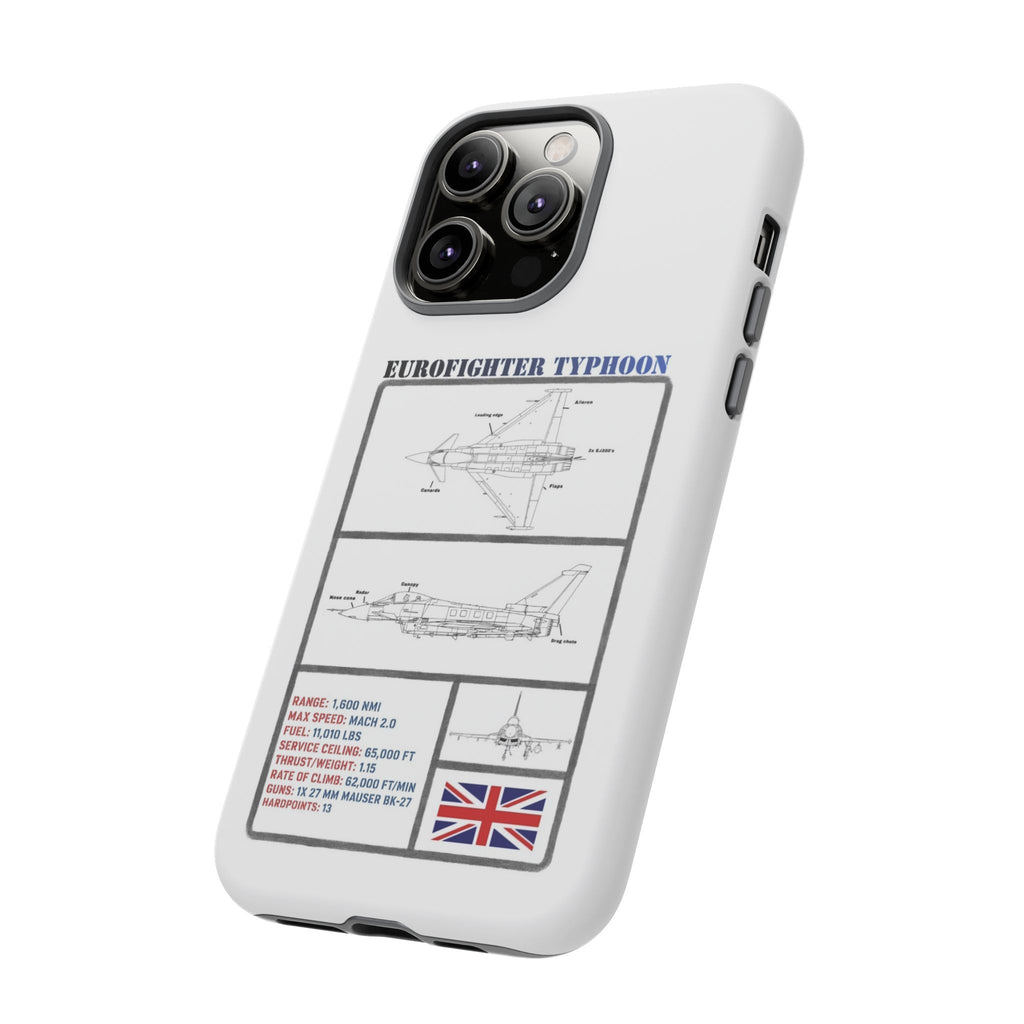 Eurofighter typhoon Schematic edition phone case (RAF Colour-Way)