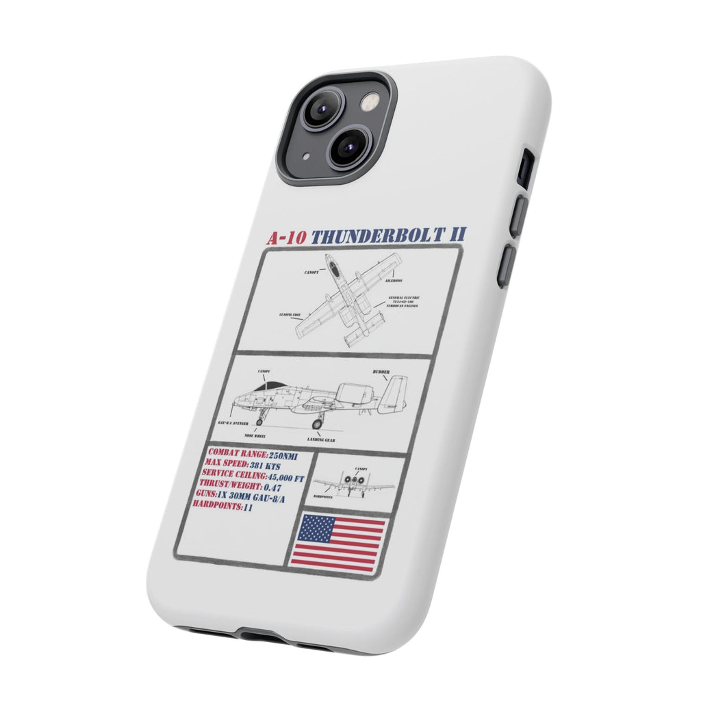 A-10 Thunderbolt Schematic edition phone case (USAF Colour-Way)