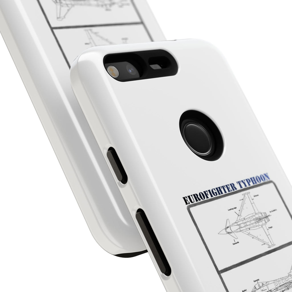 Eurofighter typhoon Schematic edition phone case (RAF Colour-Way)