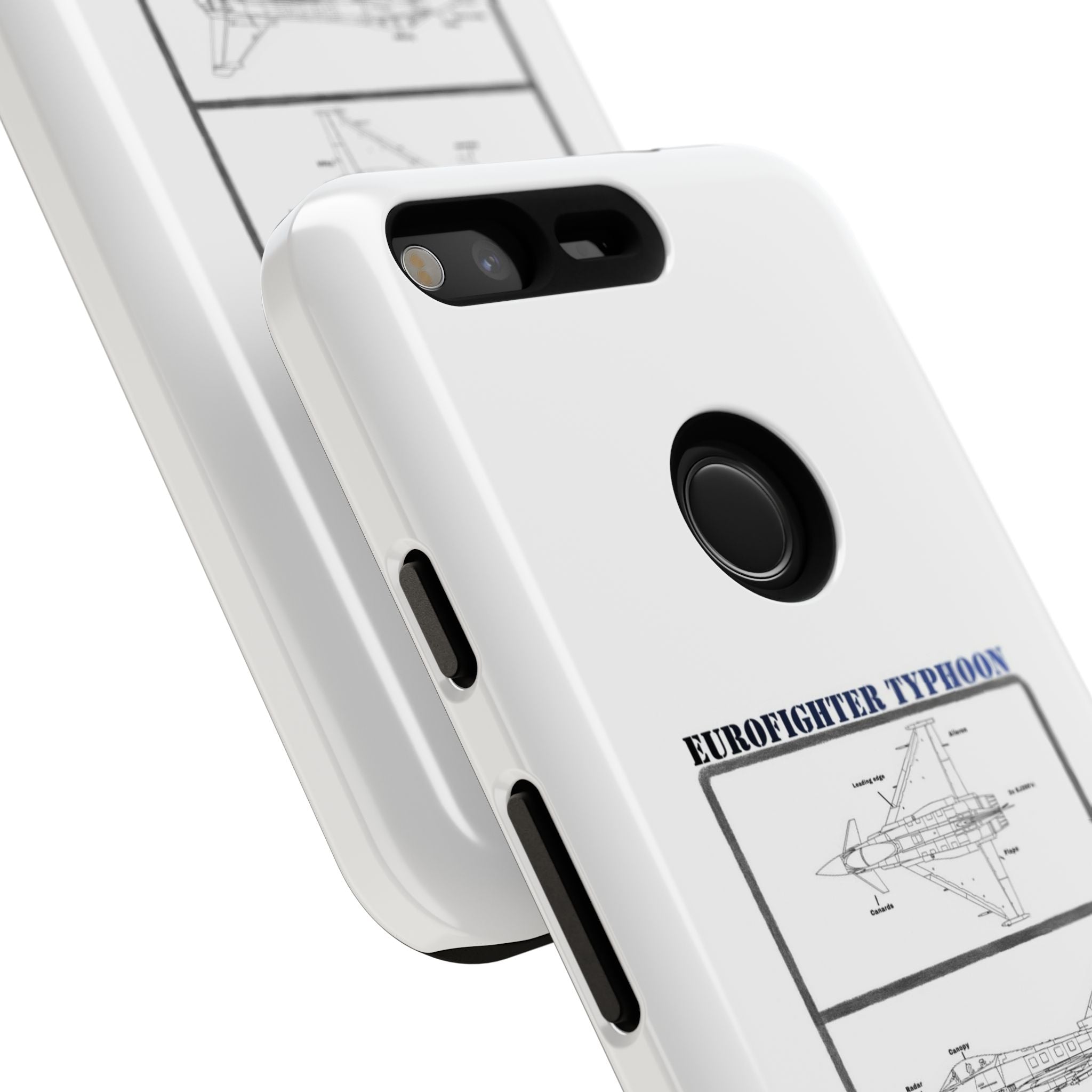Eurofighter typhoon Schematic edition phone case (RAF Colour-Way)