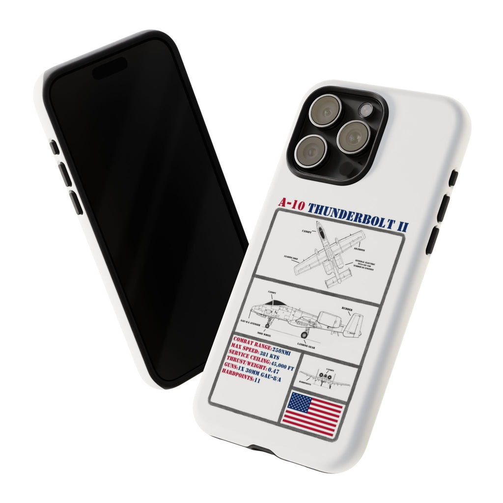 A-10 Thunderbolt Schematic edition phone case (USAF Colour-Way)