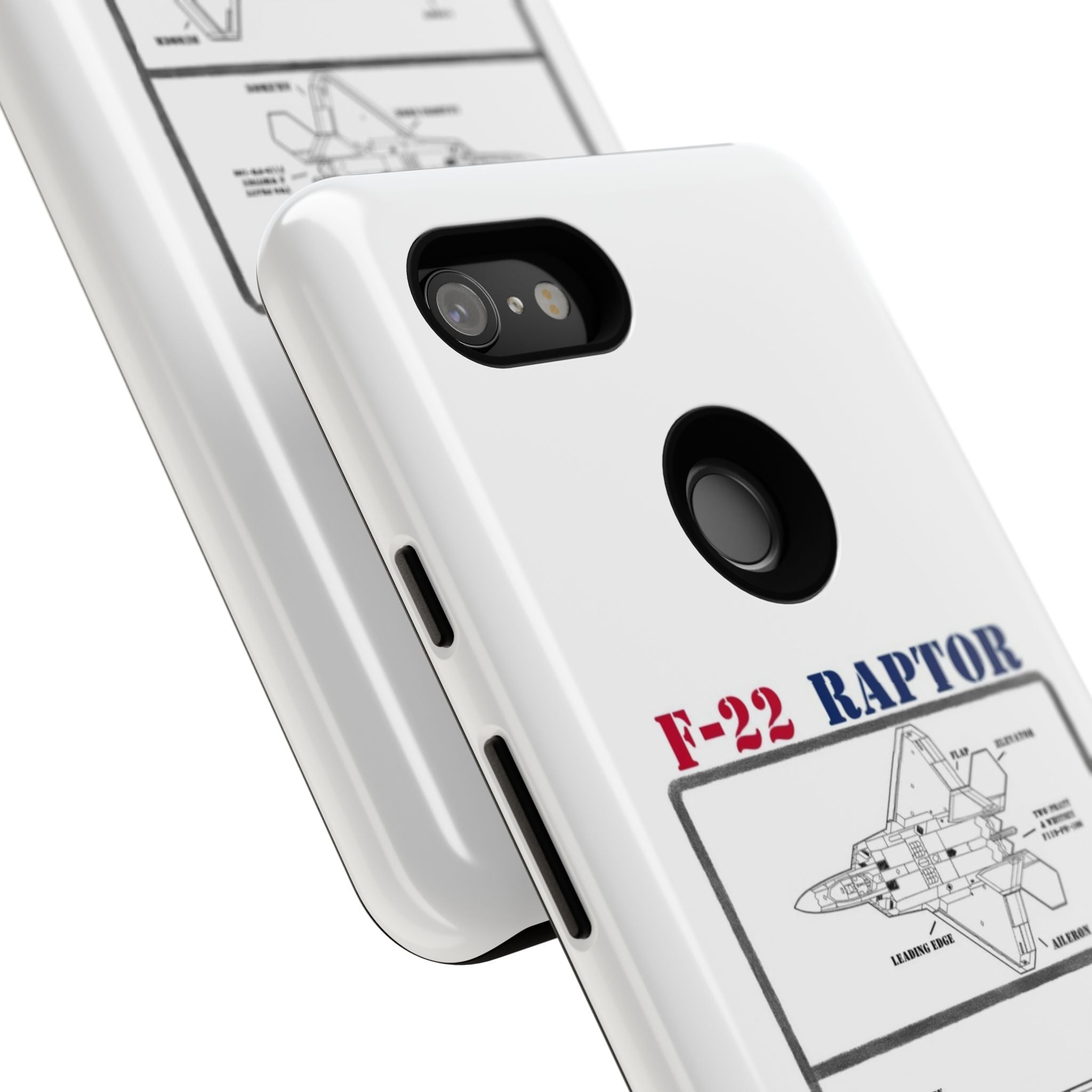 F-22 Raptor Schematic edition phone case (USAF Colour-Way)