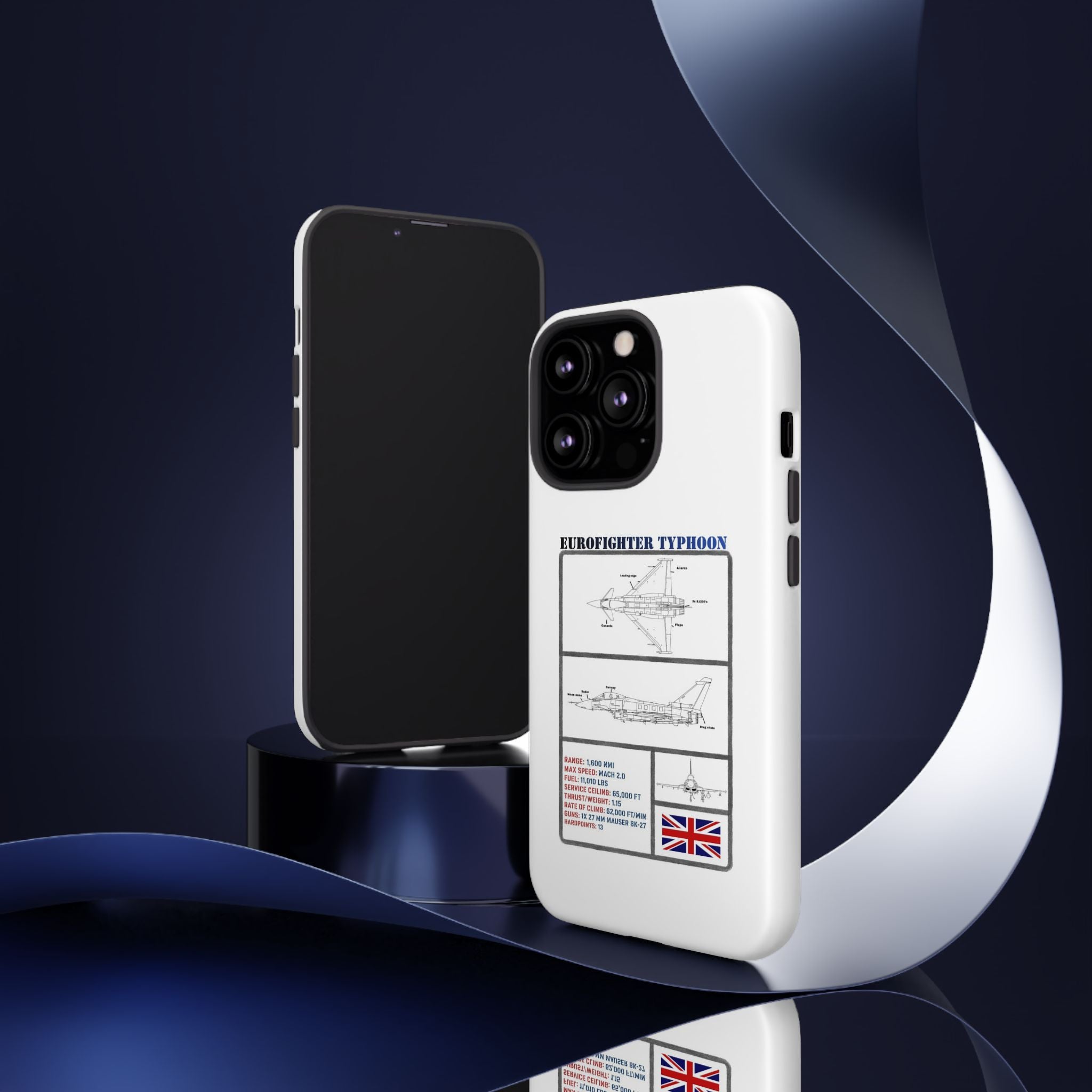 Eurofighter typhoon Schematic edition phone case (RAF Colour-Way)