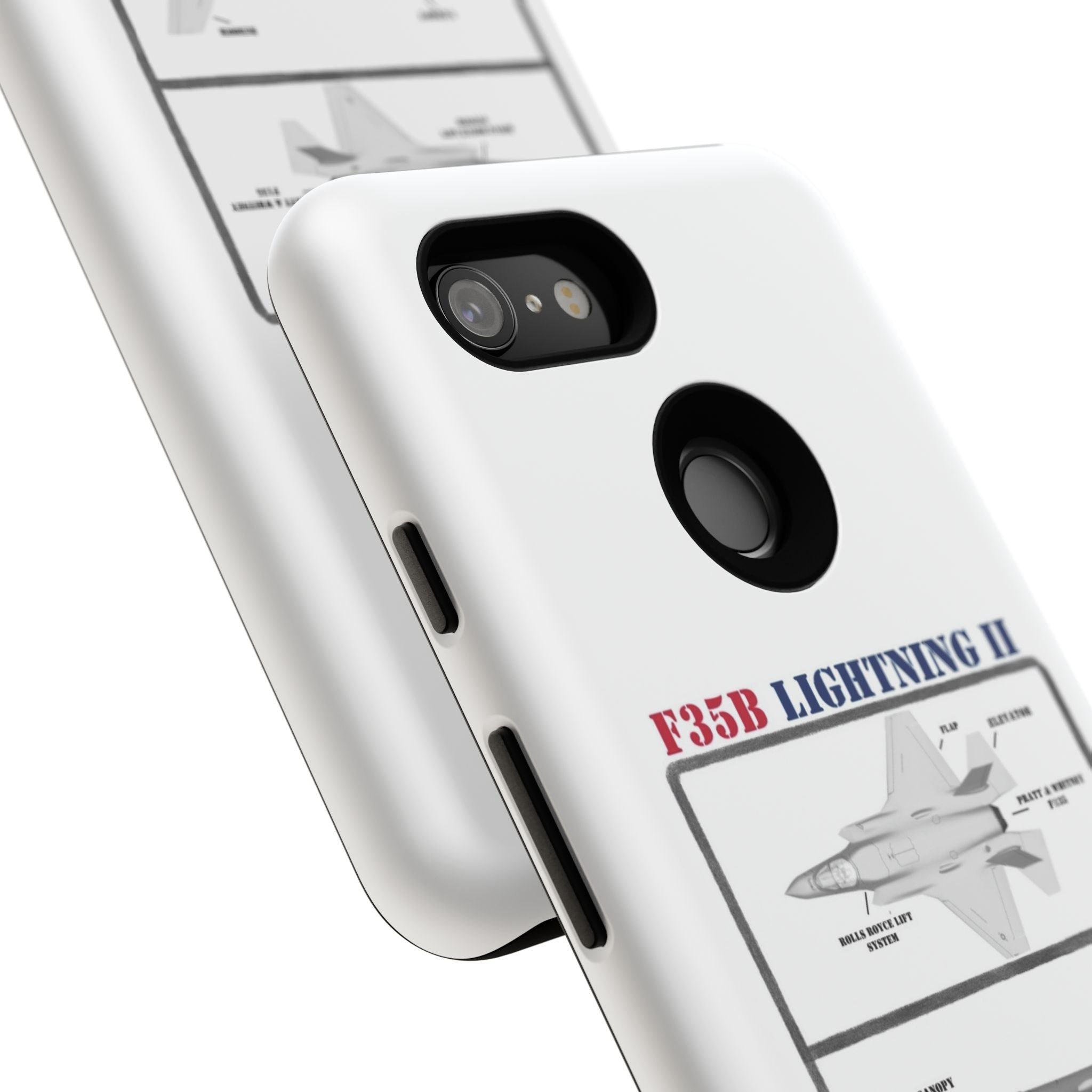 F-35 Lightning II Schematic edition phone case (USAF Colour-Way)