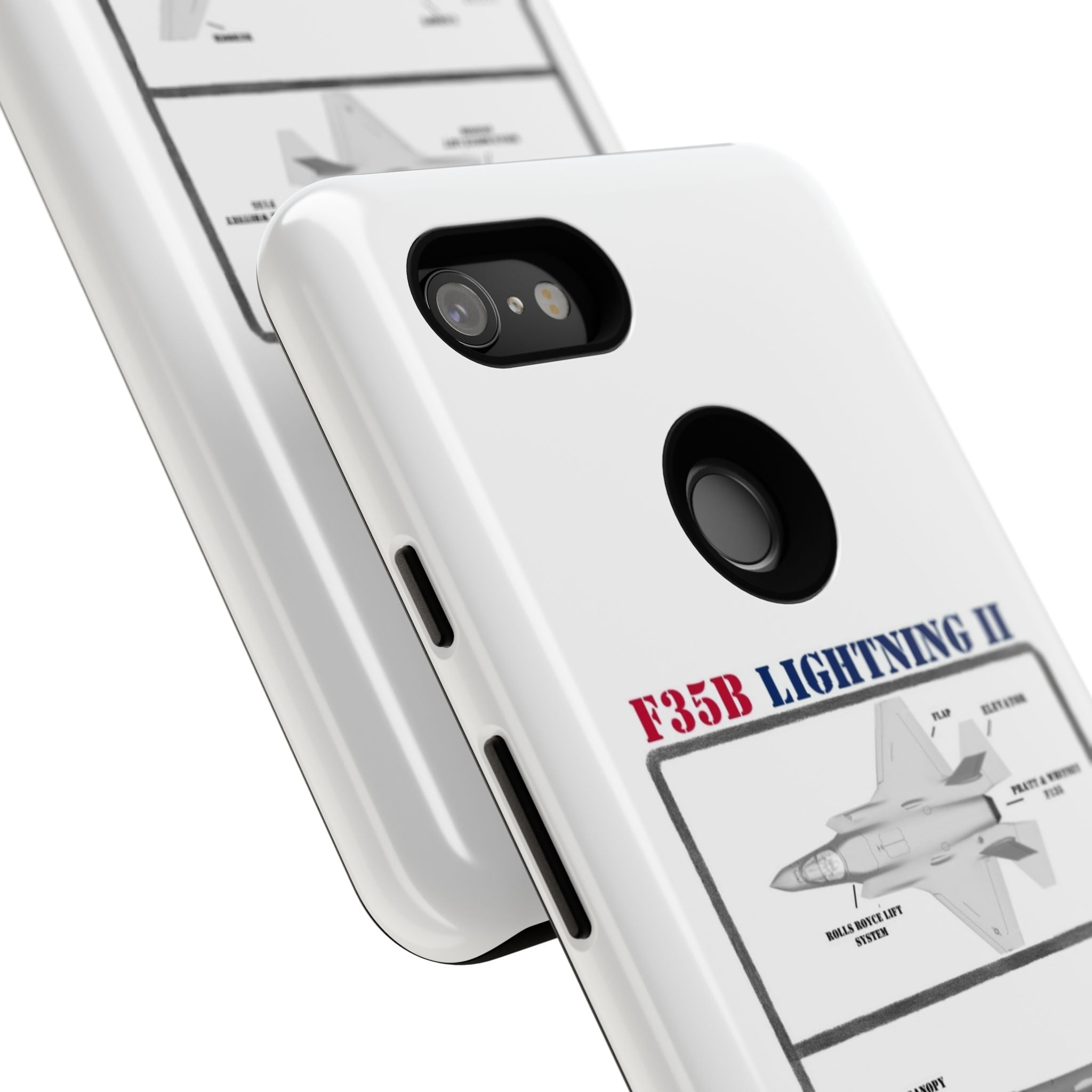 F-35 Lightning II Schematic edition phone case (USAF Colour-Way)