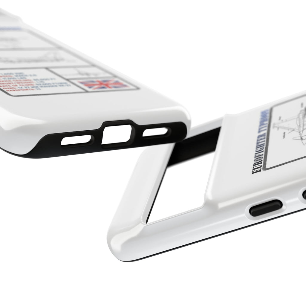 Eurofighter typhoon Schematic edition phone case (RAF Colour-Way)