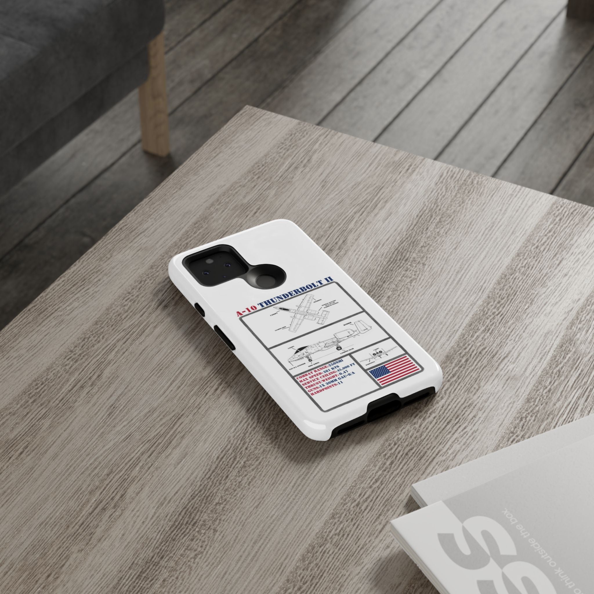 A-10 Thunderbolt Schematic edition phone case (USAF Colour-Way)