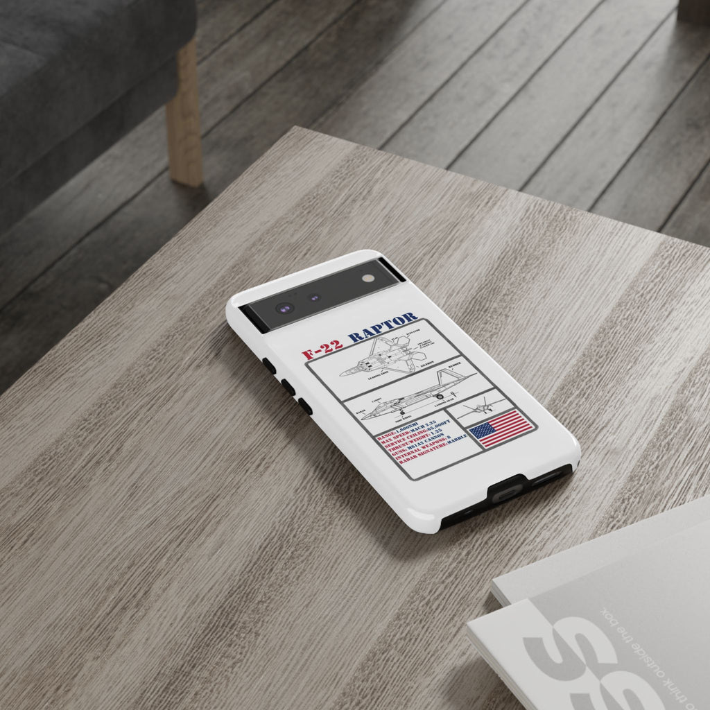 F-22 Raptor Schematic edition phone case (USAF Colour-Way)