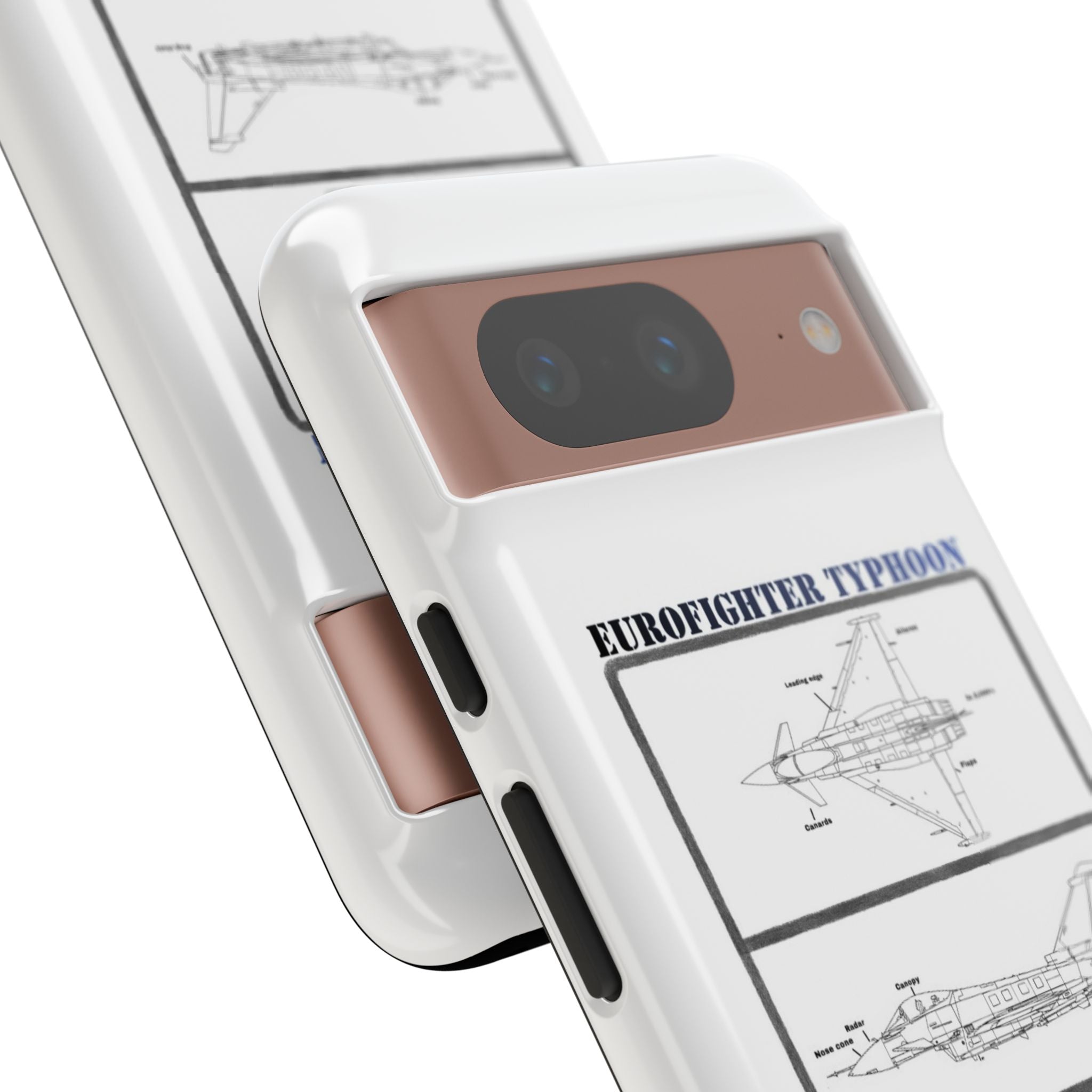 Eurofighter typhoon Schematic edition phone case (RAF Colour-Way)