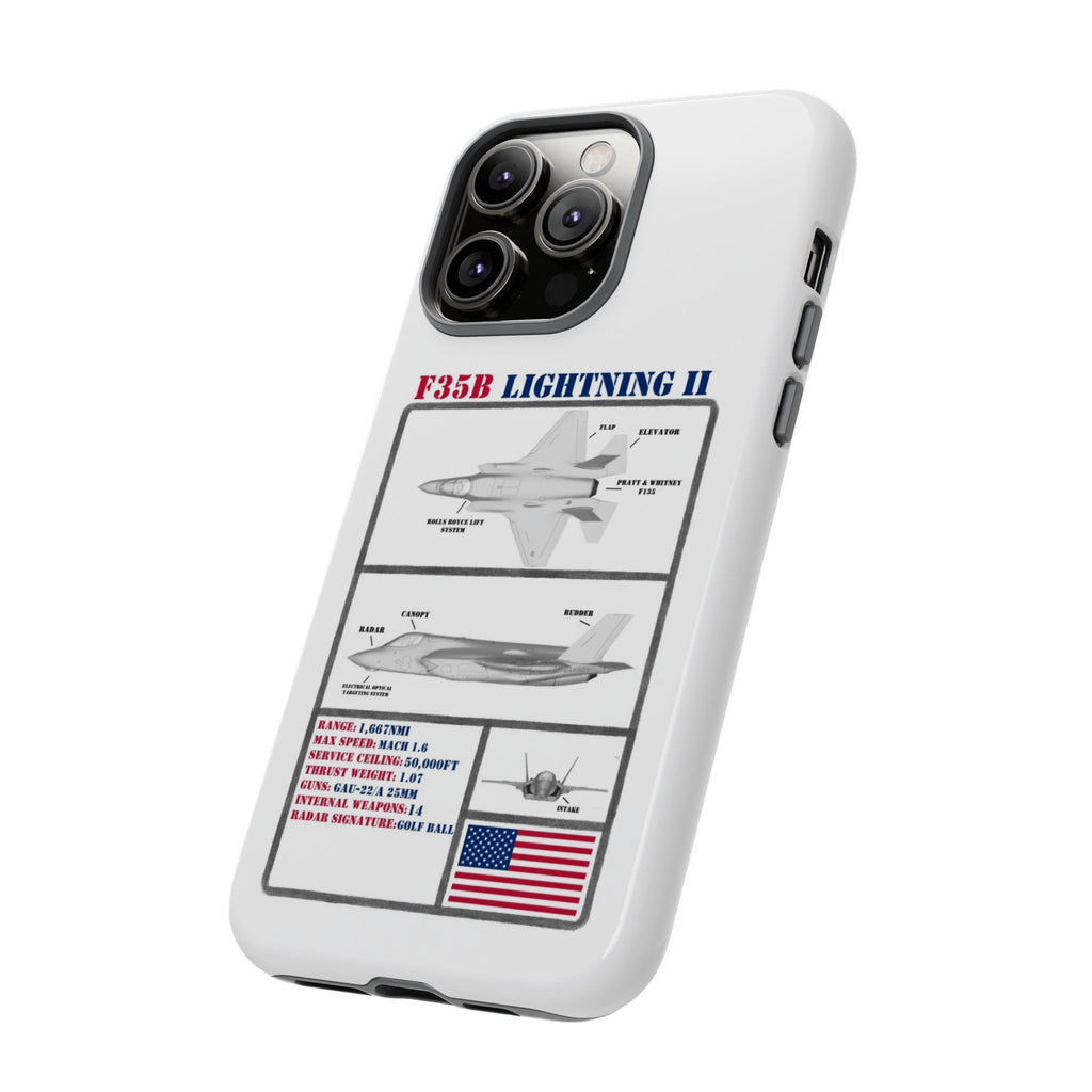 F-35 Lightning II Schematic edition phone case (USAF Colour-Way)