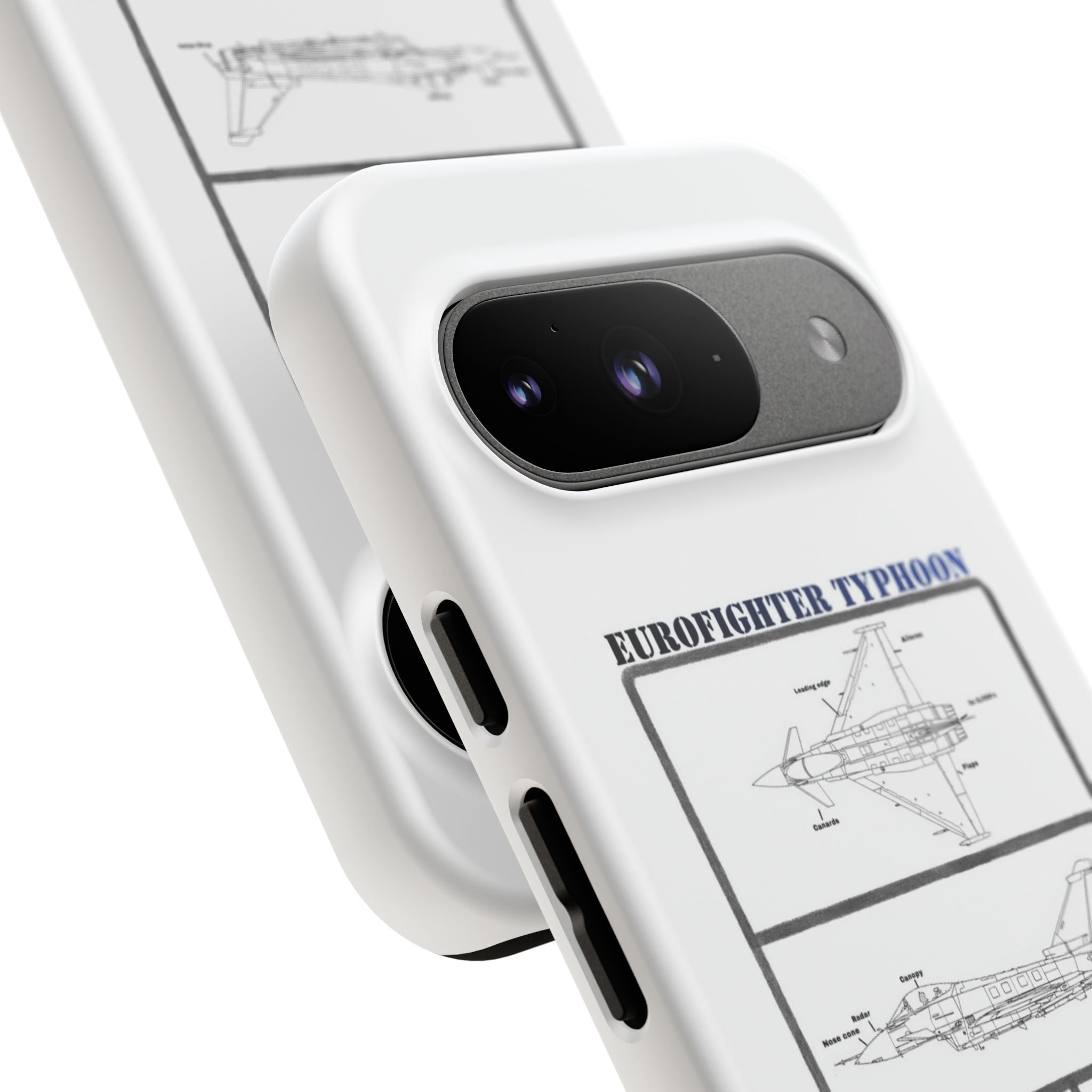 Eurofighter typhoon Schematic edition phone case (RAF Colour-Way)