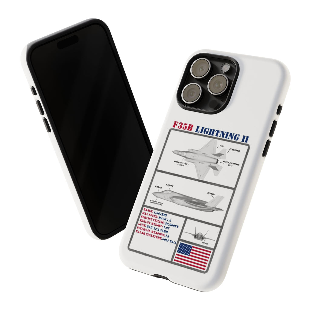 F-35 Lightning II Schematic edition phone case (USAF Colour-Way)