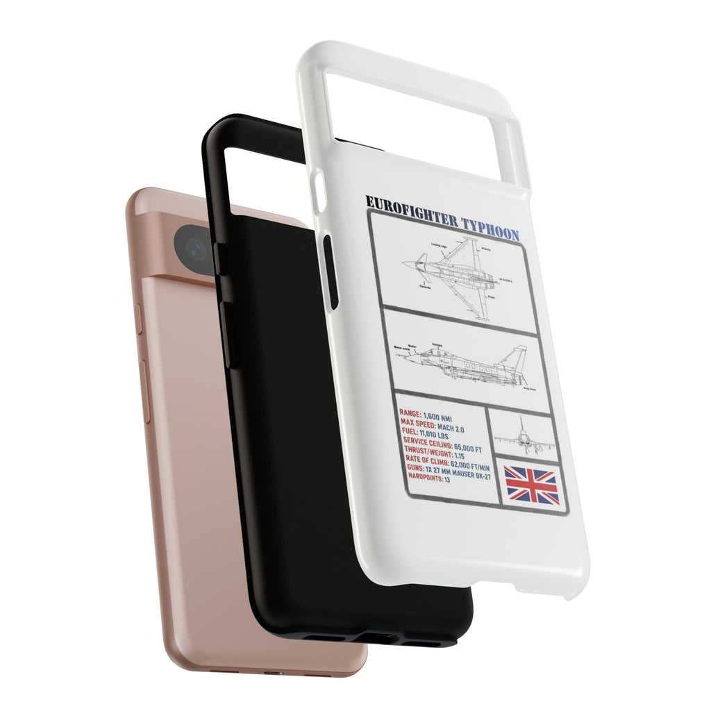 Eurofighter typhoon Schematic edition phone case (RAF Colour-Way)