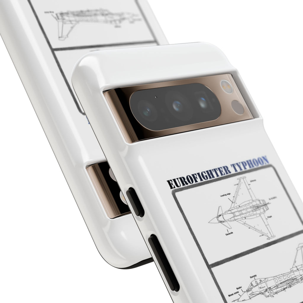 Eurofighter typhoon Schematic edition phone case (RAF Colour-Way)