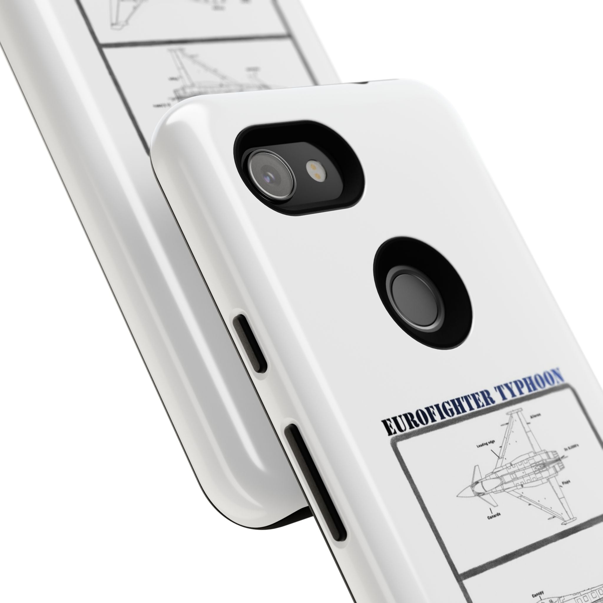 Eurofighter typhoon Schematic edition phone case (RAF Colour-Way)