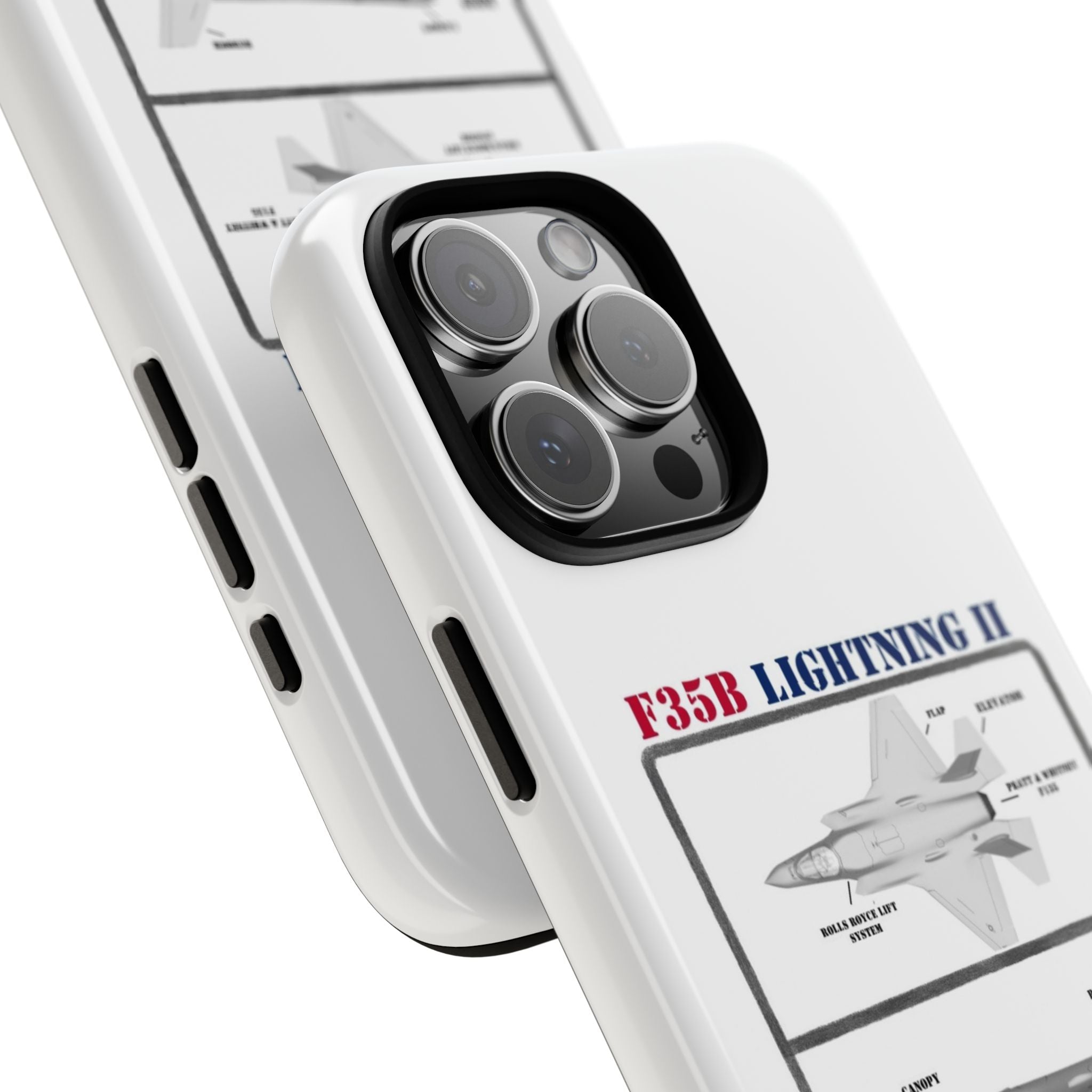 F-35 Lightning II Schematic edition phone case (USAF Colour-Way)