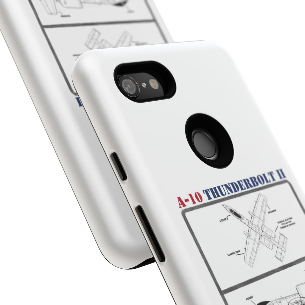 A-10 Thunderbolt Schematic edition phone case (USAF Colour-Way)