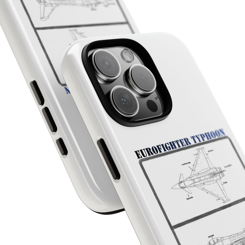 Eurofighter typhoon Schematic edition phone case (RAF Colour-Way)