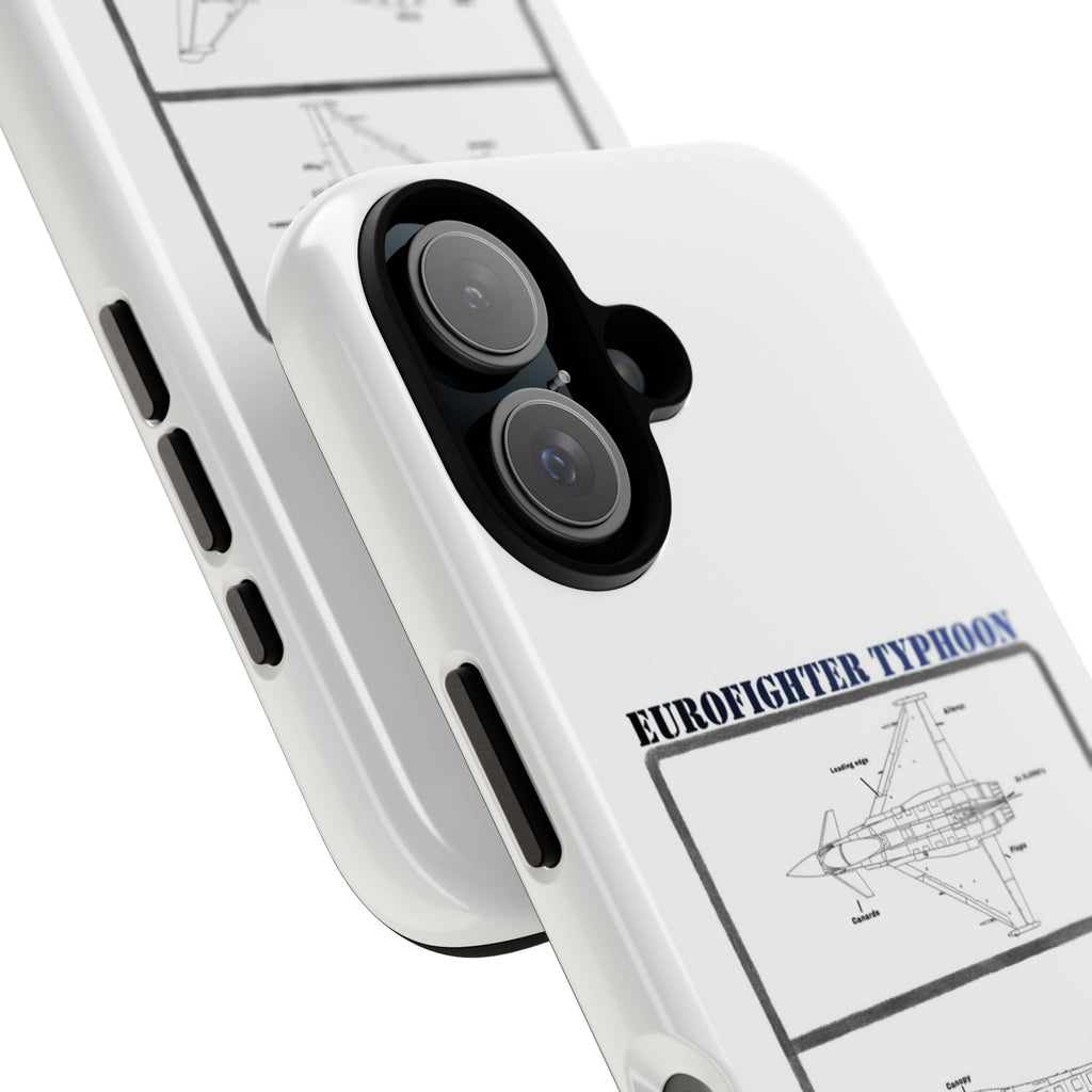 Eurofighter typhoon Schematic edition phone case (RAF Colour-Way)