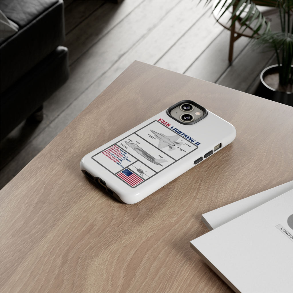 F-35 Lightning II Schematic edition phone case (USAF Colour-Way)