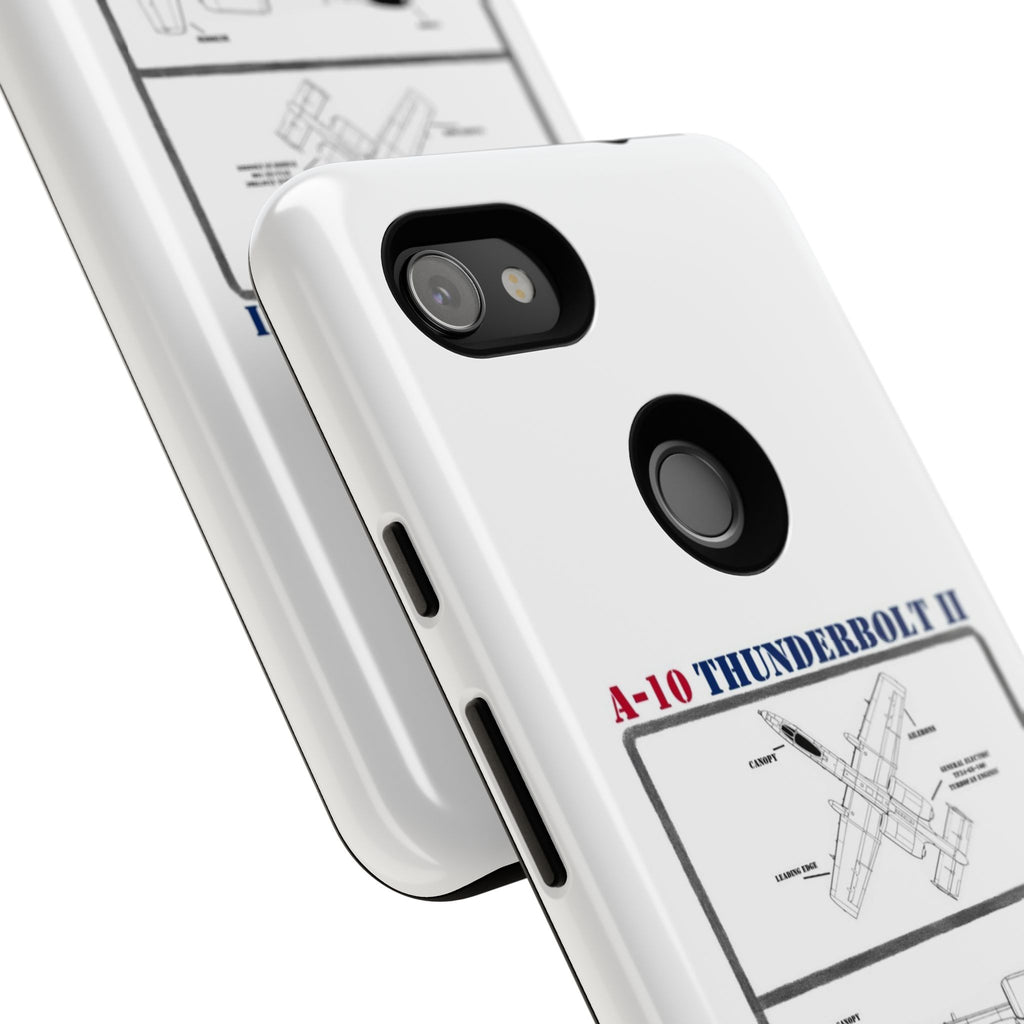 A-10 Thunderbolt Schematic edition phone case (USAF Colour-Way)