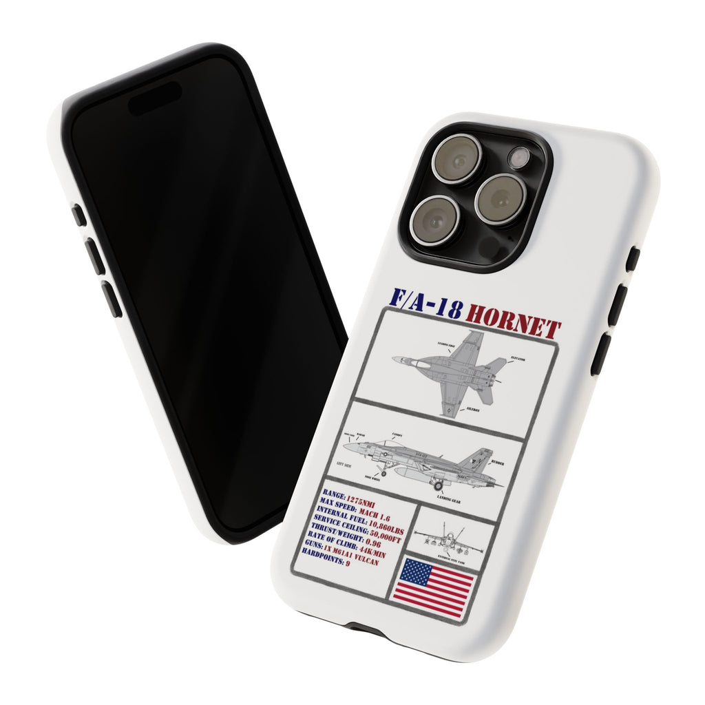 F/A-18 Hornet Schematic edition phone case (USAF Colour-Way)