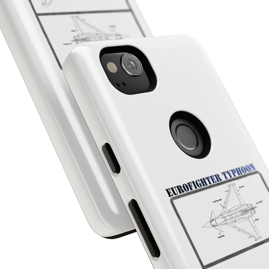 Eurofighter typhoon Schematic edition phone case (RAF Colour-Way)