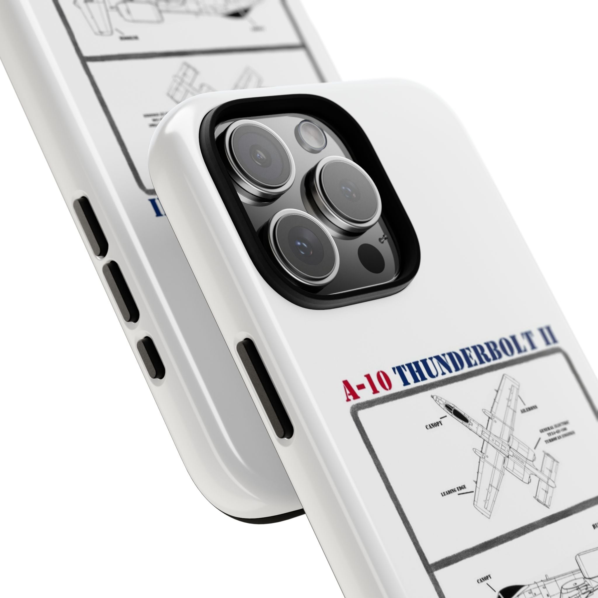 A-10 Thunderbolt Schematic edition phone case (USAF Colour-Way)