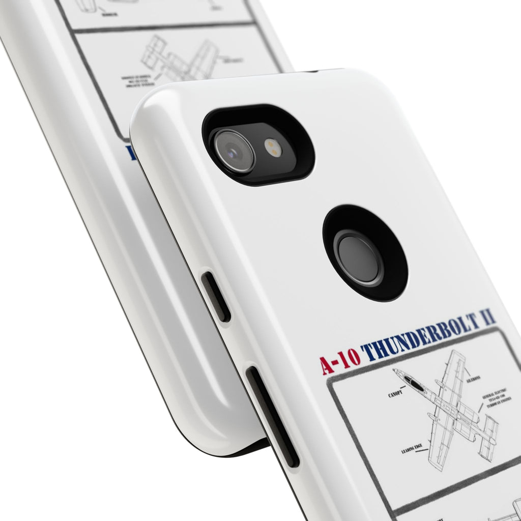 A-10 Thunderbolt Schematic edition phone case (USAF Colour-Way)