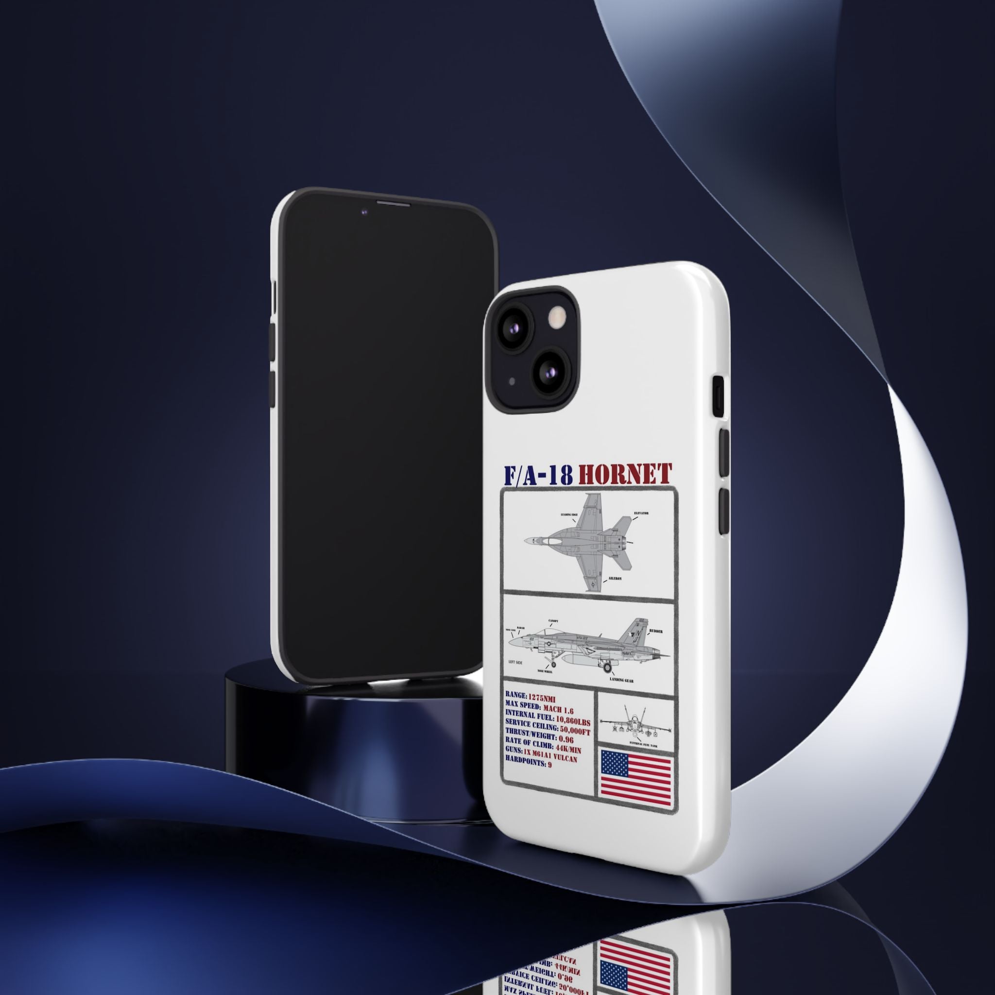 F/A-18 Hornet Schematic edition phone case (USAF Colour-Way)