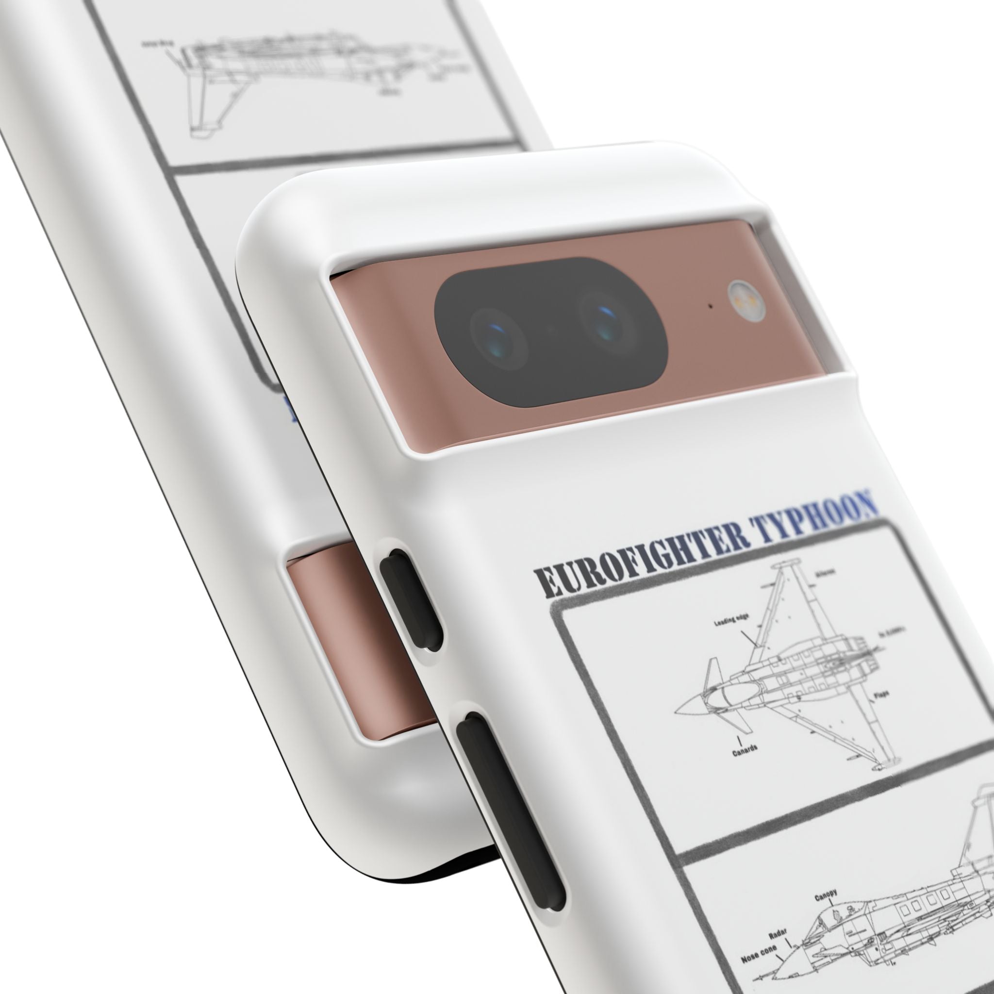 Eurofighter typhoon Schematic edition phone case (RAF Colour-Way)