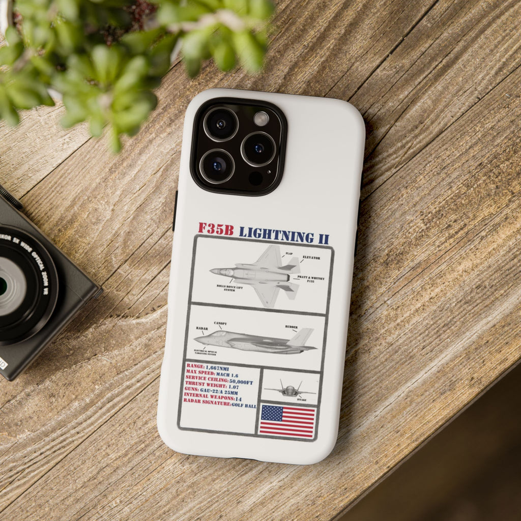 F-35 Lightning II Schematic edition phone case (USAF Colour-Way)