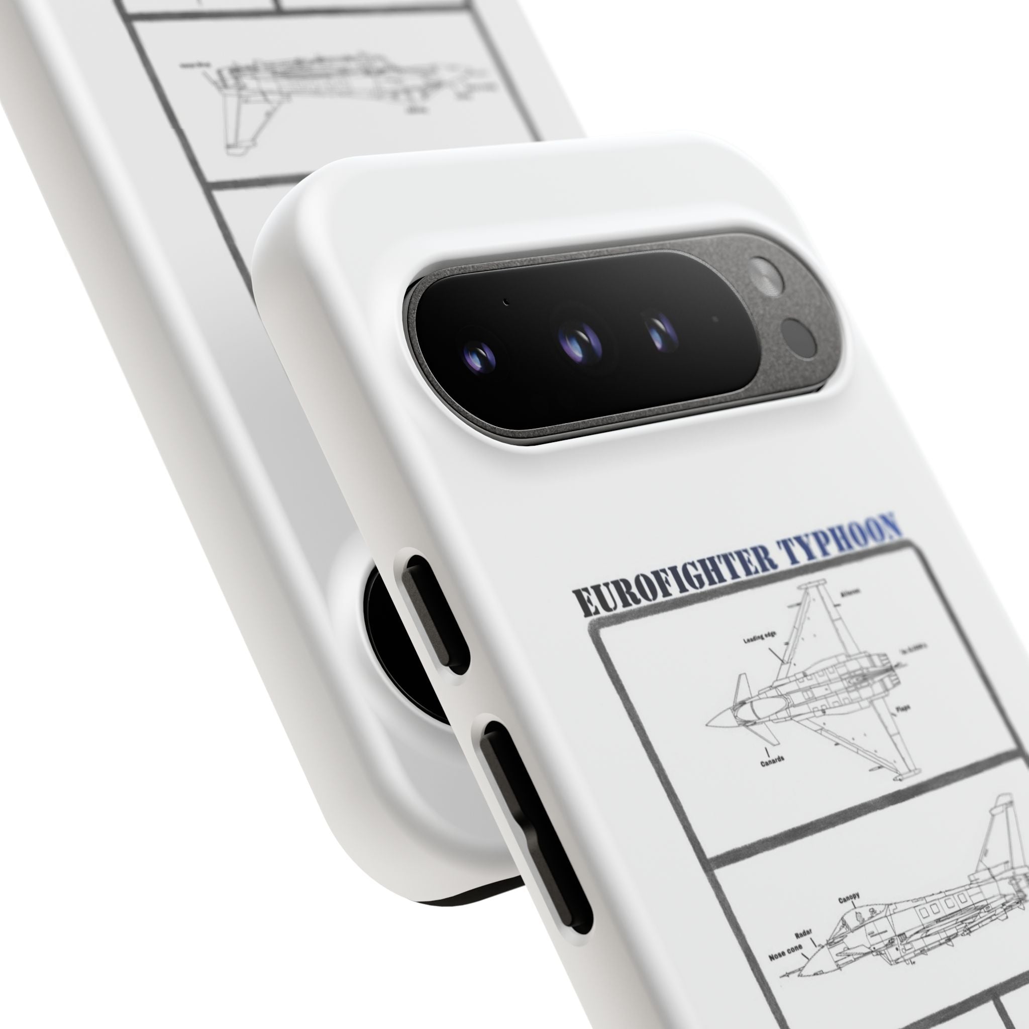 Eurofighter typhoon Schematic edition phone case (RAF Colour-Way)