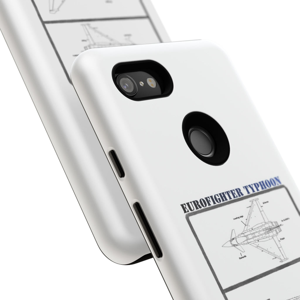 Eurofighter typhoon Schematic edition phone case (RAF Colour-Way)