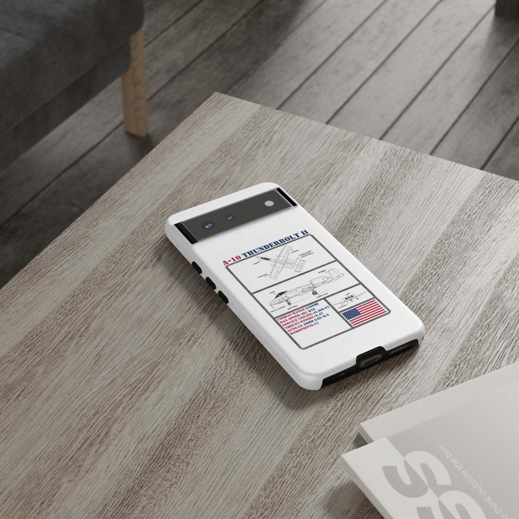 A-10 Thunderbolt Schematic edition phone case (USAF Colour-Way)