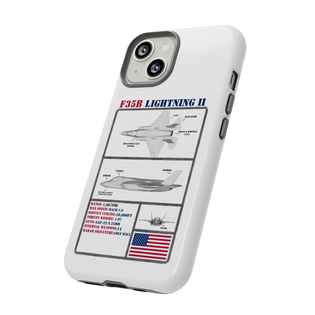 F-35 Lightning II Schematic edition phone case (USAF Colour-Way)