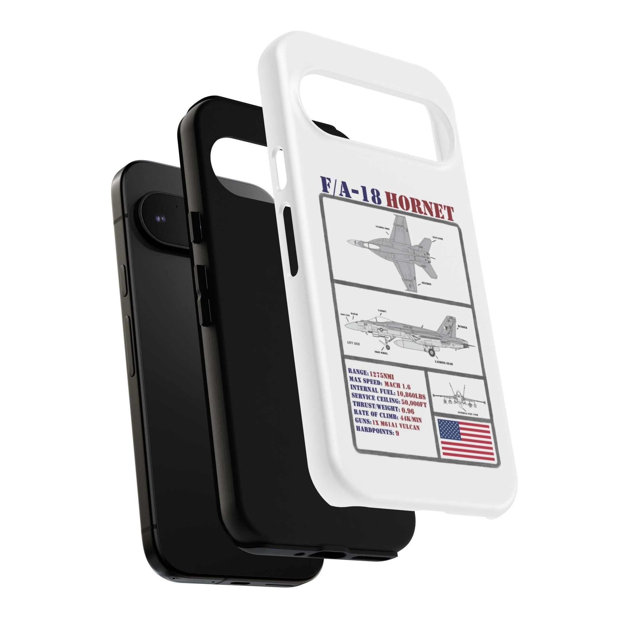 F/A-18 Hornet Schematic edition phone case (USAF Colour-Way)