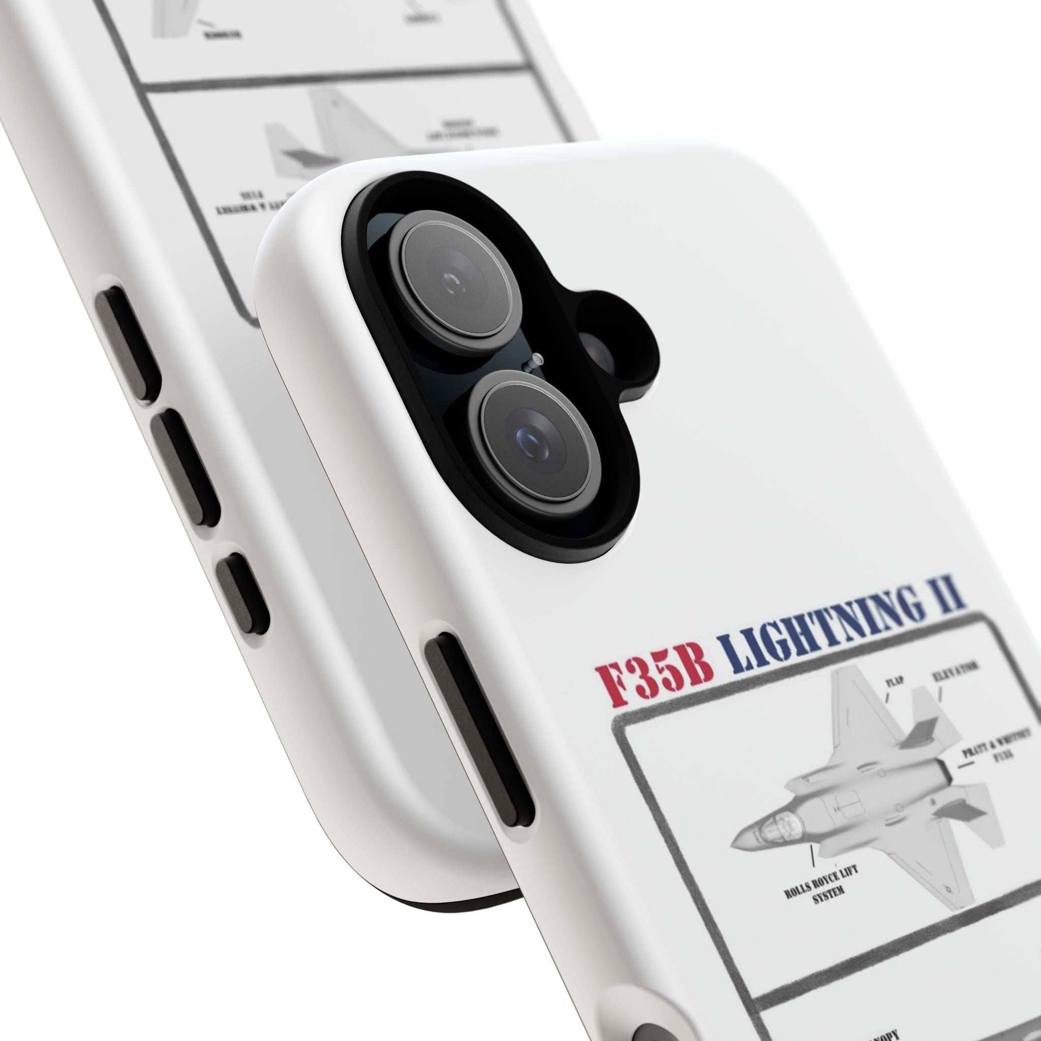 F-35 Lightning II Schematic edition phone case (USAF Colour-Way)