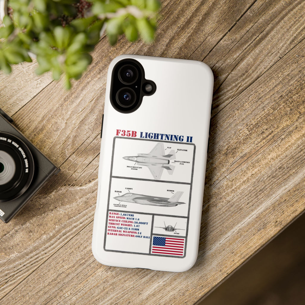 F-35 Lightning II Schematic edition phone case (USAF Colour-Way)