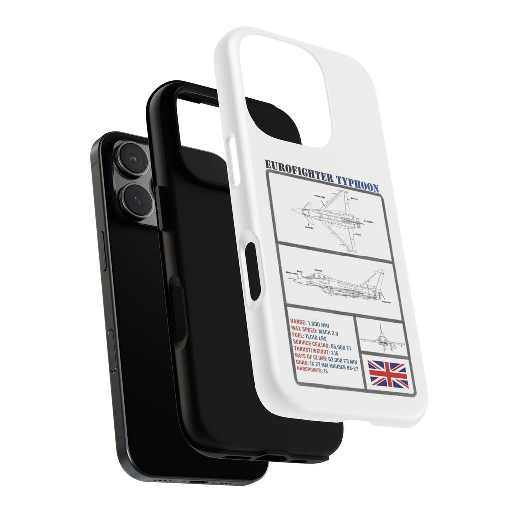 Eurofighter typhoon Schematic edition phone case (RAF Colour-Way)