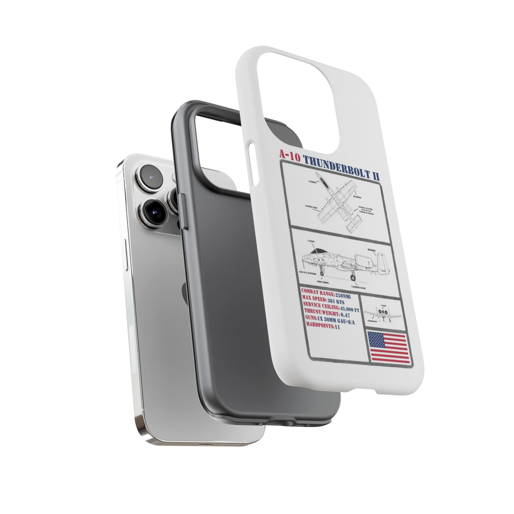 A-10 Thunderbolt Schematic edition phone case (USAF Colour-Way)