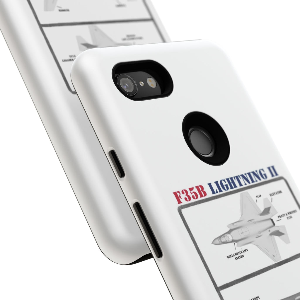 F-35 Lightning II Schematic edition phone case (USAF Colour-Way)