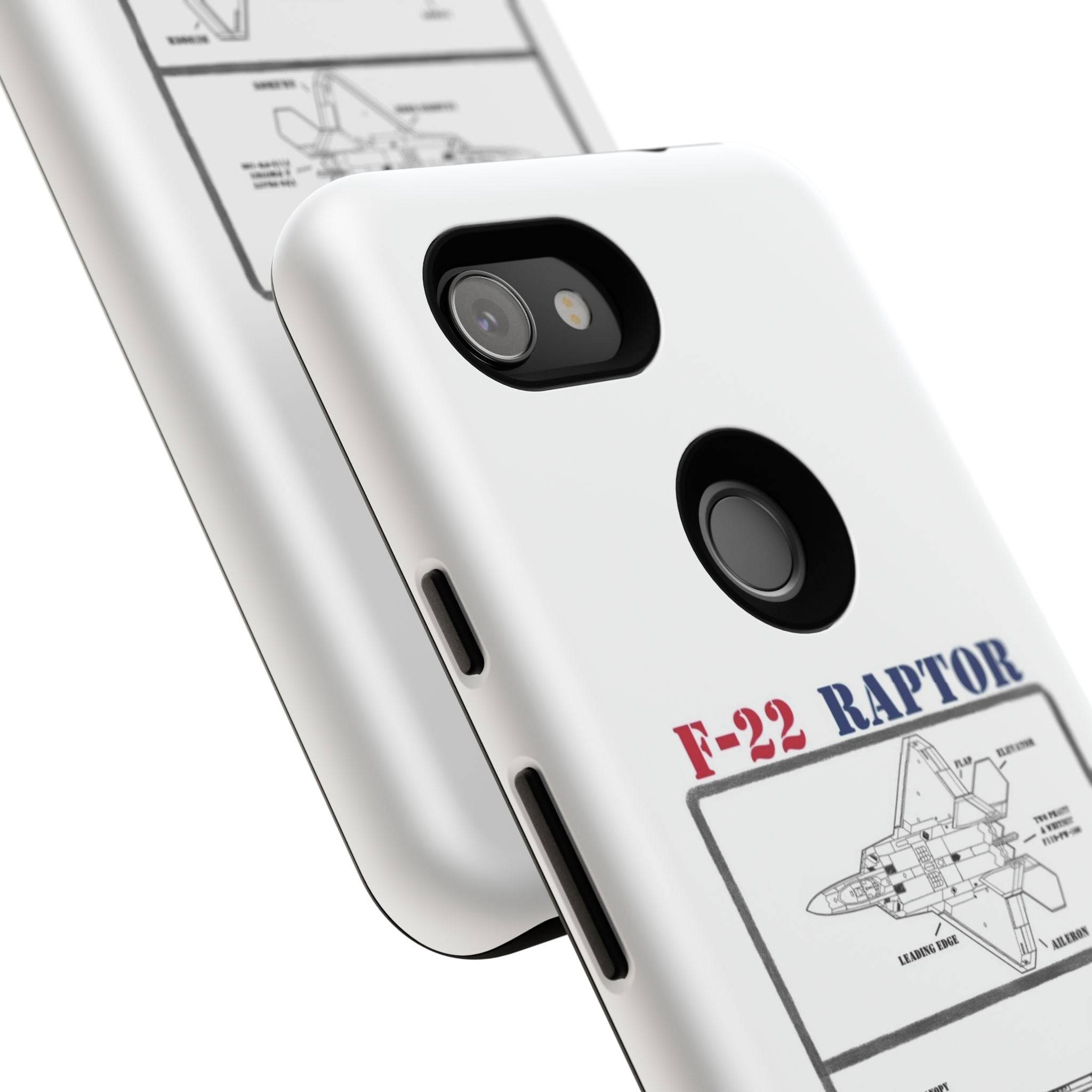 F-22 Raptor Schematic edition phone case (USAF Colour-Way)